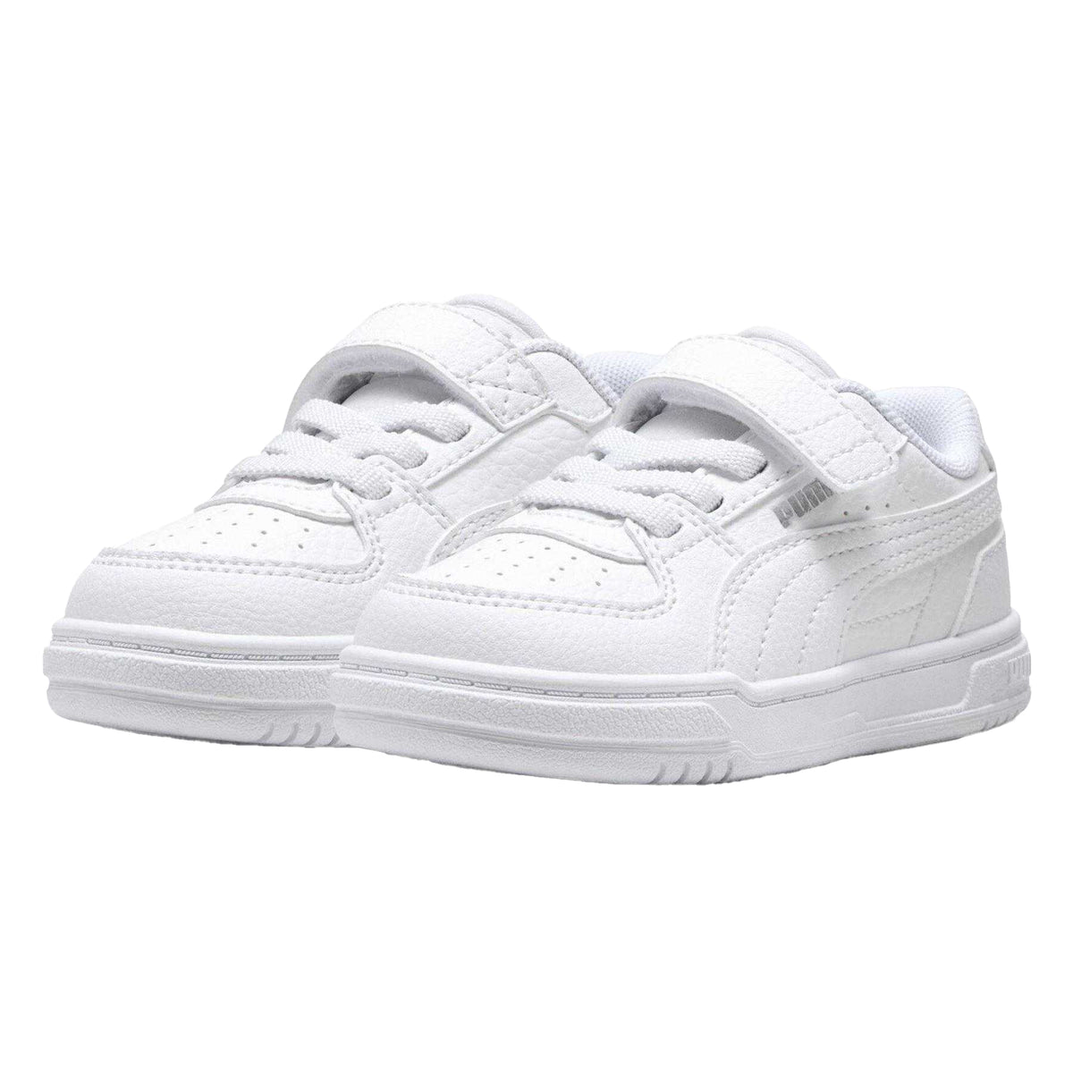 White - Close up - Puma Toddler Caven Flat Trainers