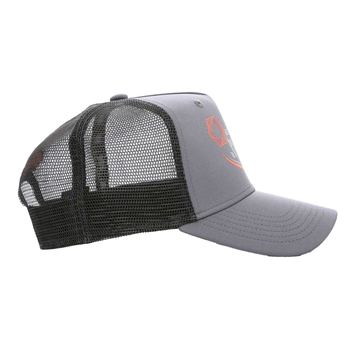 Grey-Peach - Lifestyle - Societe Noir Mens Wordmark Logo Trucker Cap