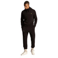 Black - Pack Shot - Lyle & Scott Mens Co-Ordinate Printed Slim Jogging Bottoms