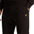 Black - Side - Lyle & Scott Mens Co-Ordinate Printed Slim Jogging Bottoms
