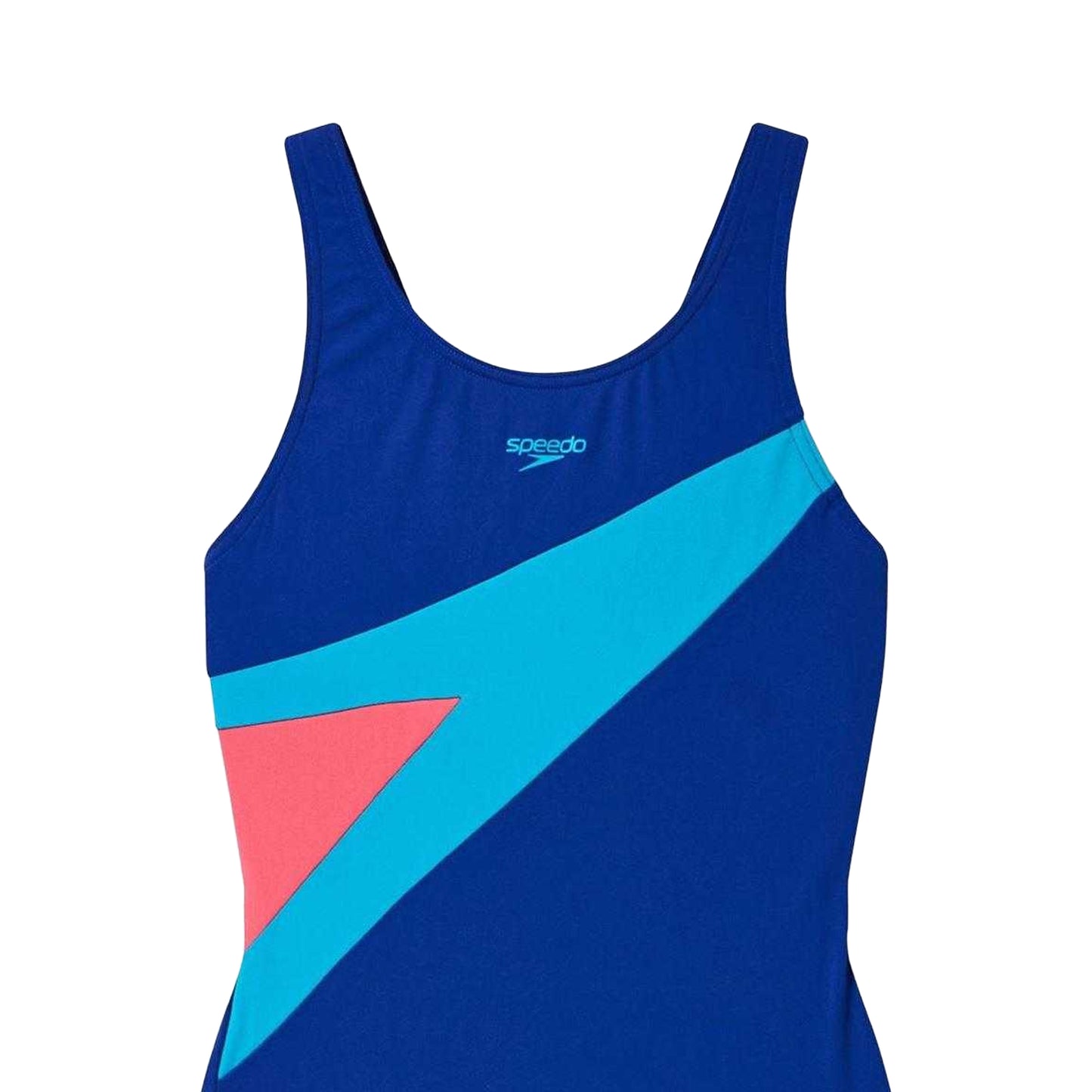Blue - Side - Speedo Girls Hyperboom Butterfly Logo One Piece Swimsuit