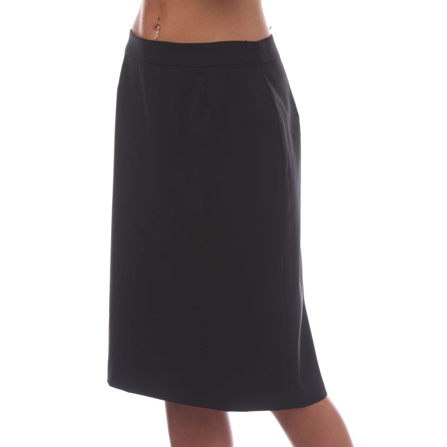 Black - Side - Boss Womens-Ladies Vilea Pencil Skirt