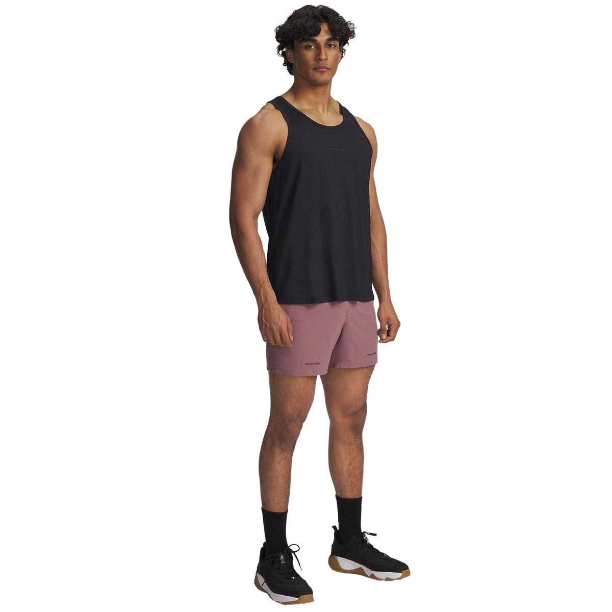 Maroon - Lifestyle - Under Armour Mens Project Rock Slim Shorts