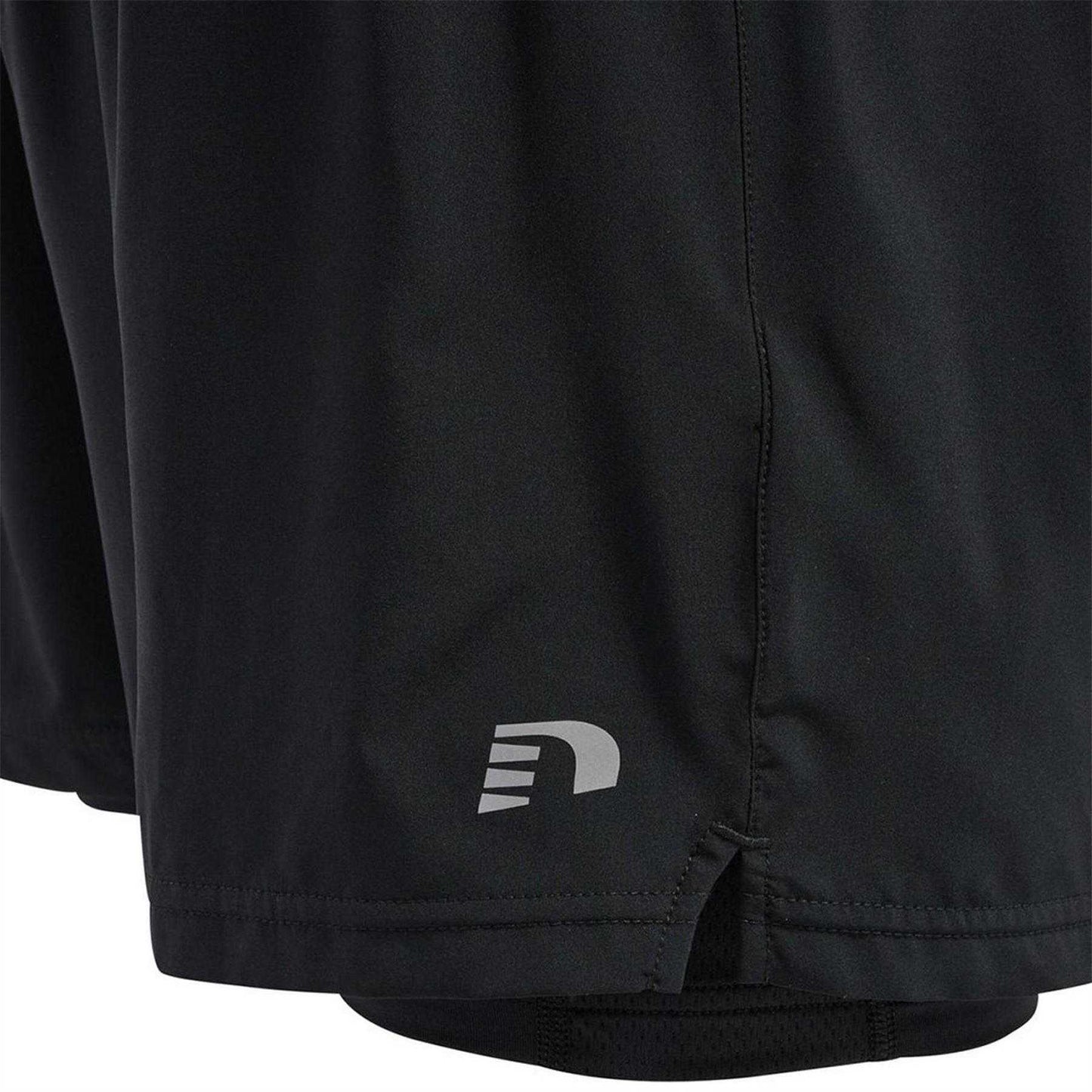 Black - Lifestyle - Newline Mens Core 2 in 1 Running Shorts