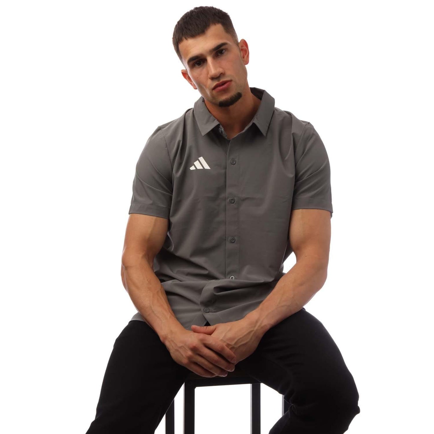 Grey-White - Lifestyle - Adidas Mens Tor Polo Shirt