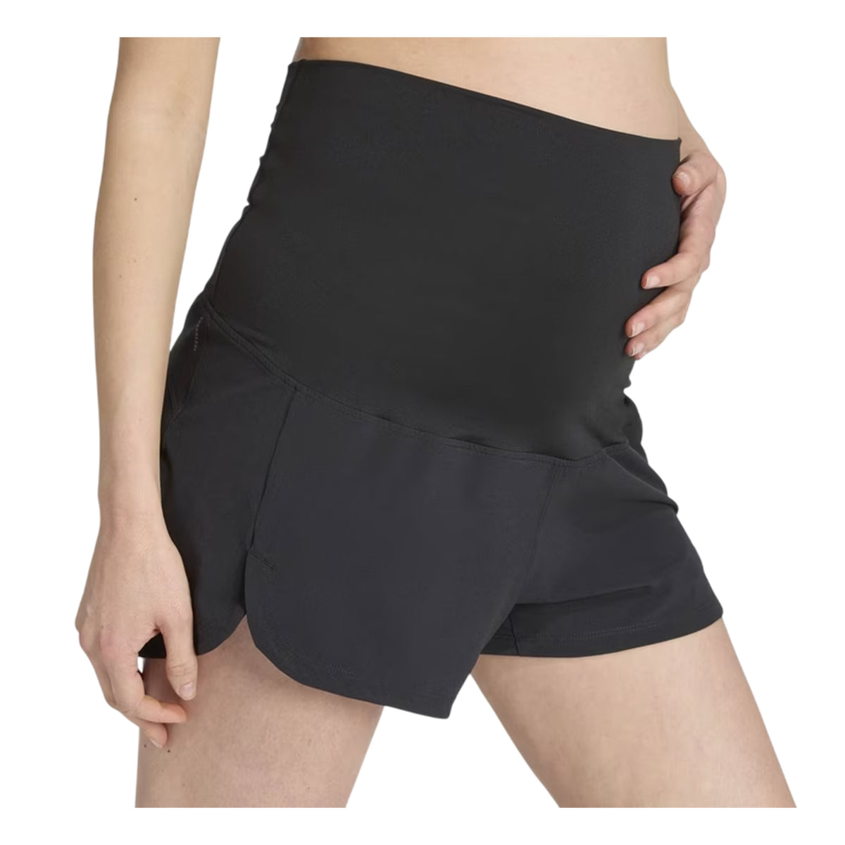 Black - Lifestyle - Adidas Womens-Ladies Pacer Maternity Running Shorts