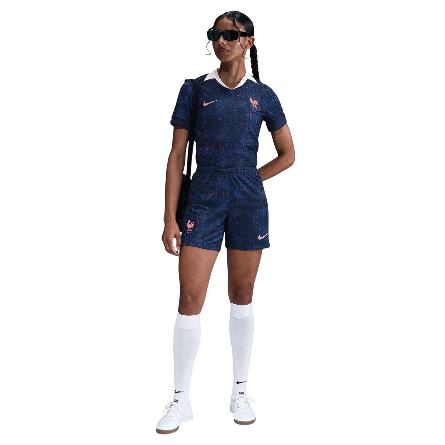 Blue - Pack Shot - Nike Womens-Ladies 2025 French Football Federation Home Shorts