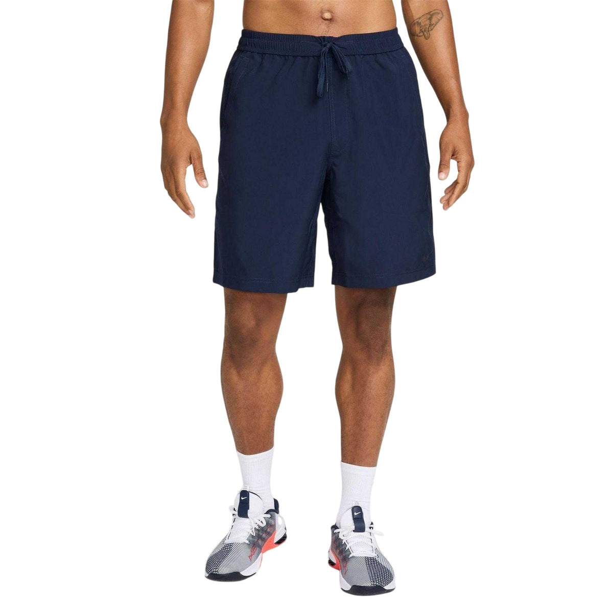 Obsidian Blue-Black - Pack Shot - Nike Mens Form Dri-FIT Plain Athletic Shorts