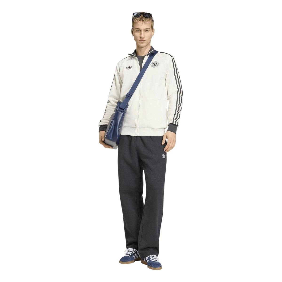 White-Black - Pack Shot - Adidas Mens World Cup Germany DFB Track Top
