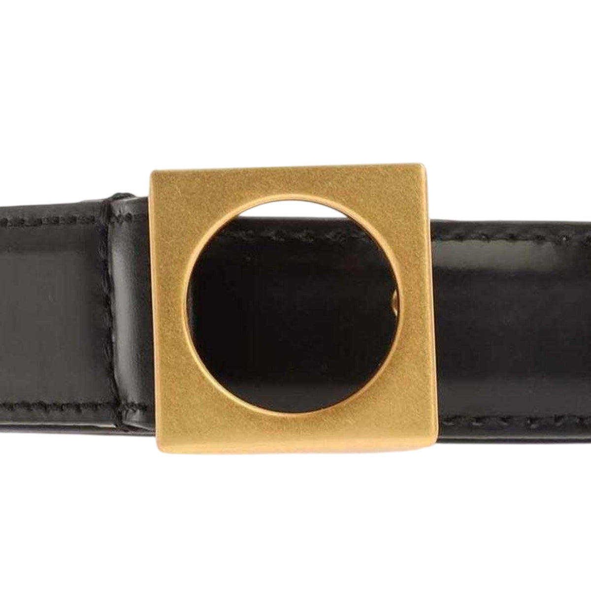 Black - Side - Emporio Armani EA7 Womens-Ladies Leather Belt