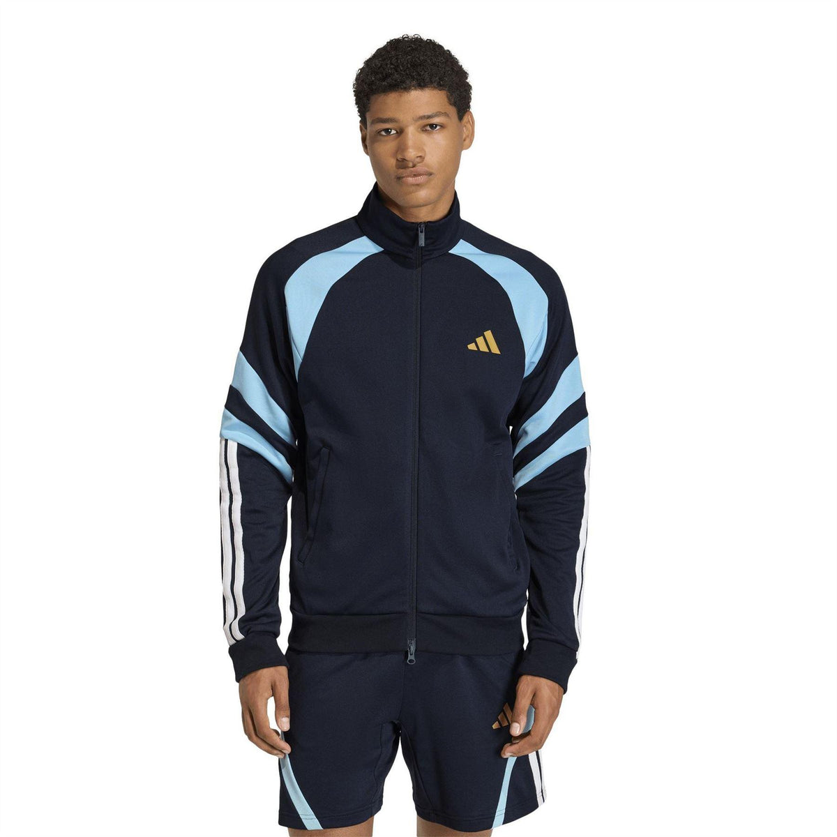 Blue - Pack Shot - Adidas Mens HOT Tracksuit Top