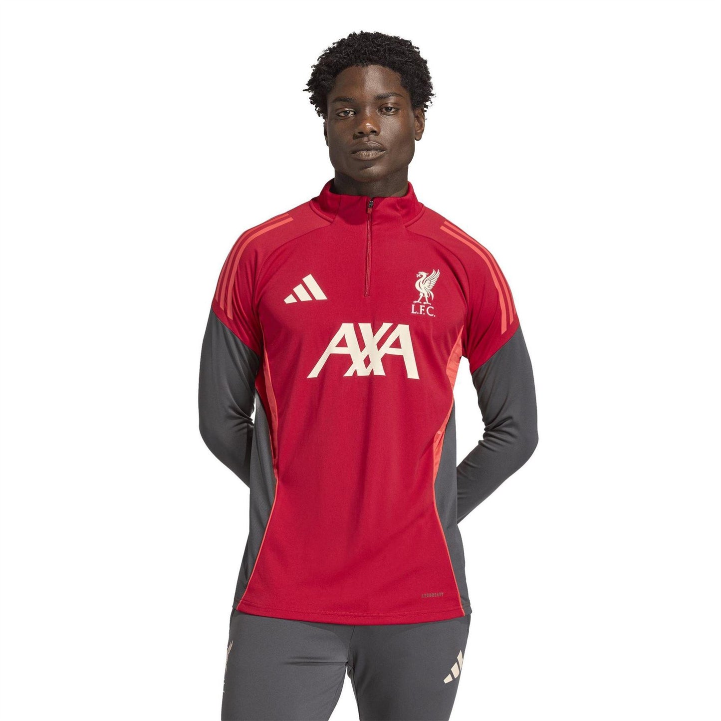 Active Red-White - Pack Shot - Adidas Mens 2025-2026 Liverpool FC Track Top
