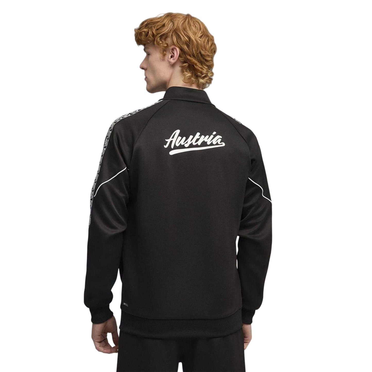 Black-White - Pack Shot - Puma Mens World Cup 2026 Austria FC Tracksuit Top