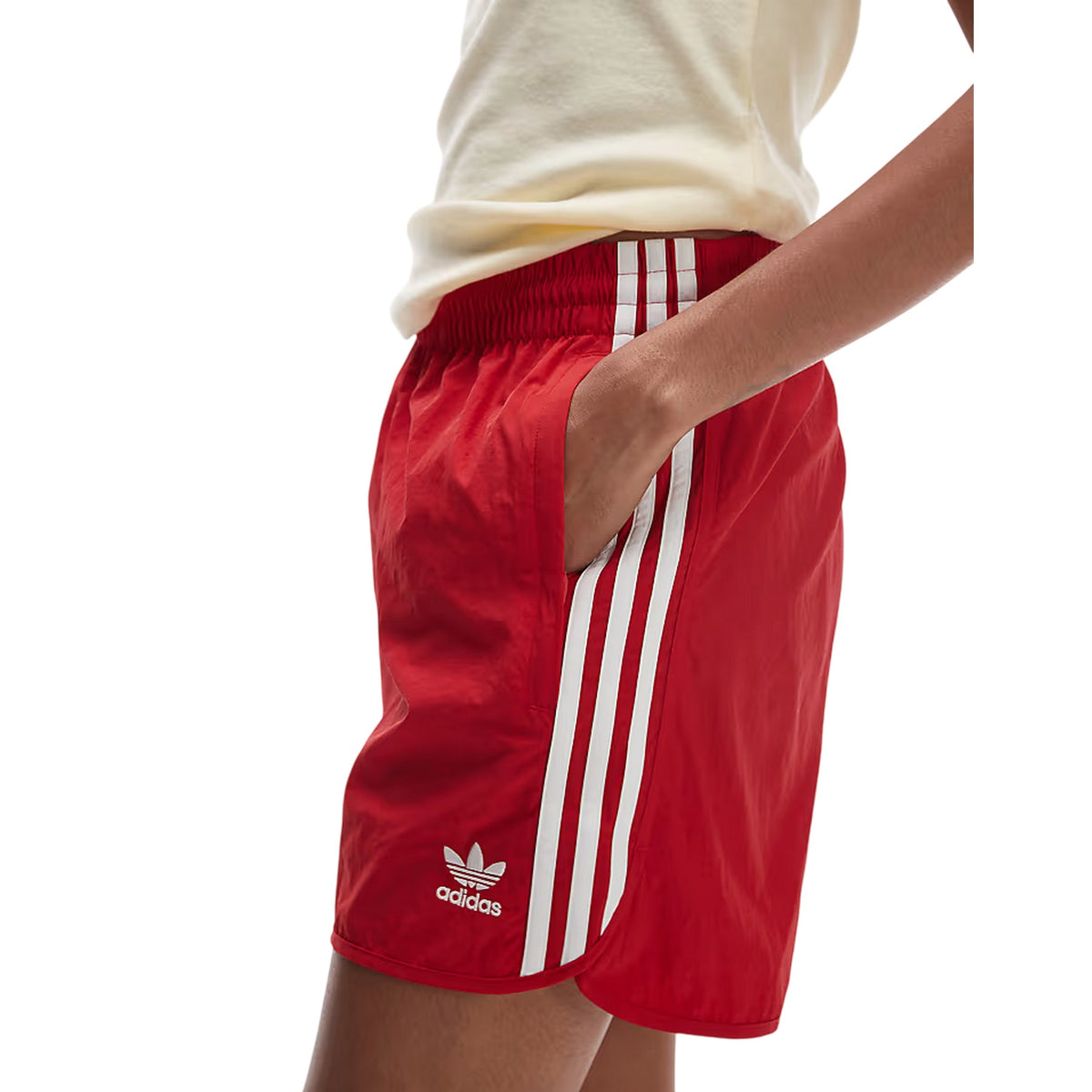 Claret - Side - Adidas Mens Adicolor Classics Regular Running Shorts