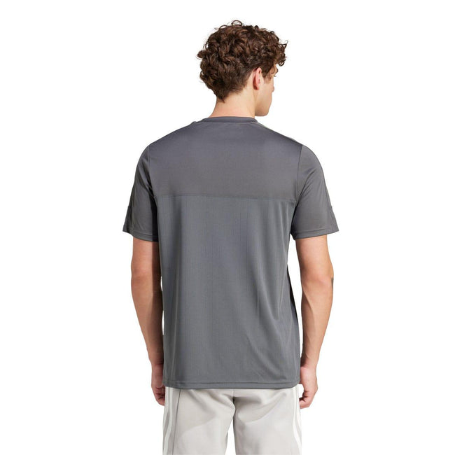 Grey - Back - Adidas Mens Tiro T-Shirt