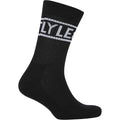 Black - Side - Lyle & Scott Mens Logo Sport Socks (Pack of 3)