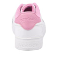 White-Pink - Back - Reebok Unisex Adult Court Advance Bold Leather Trainers