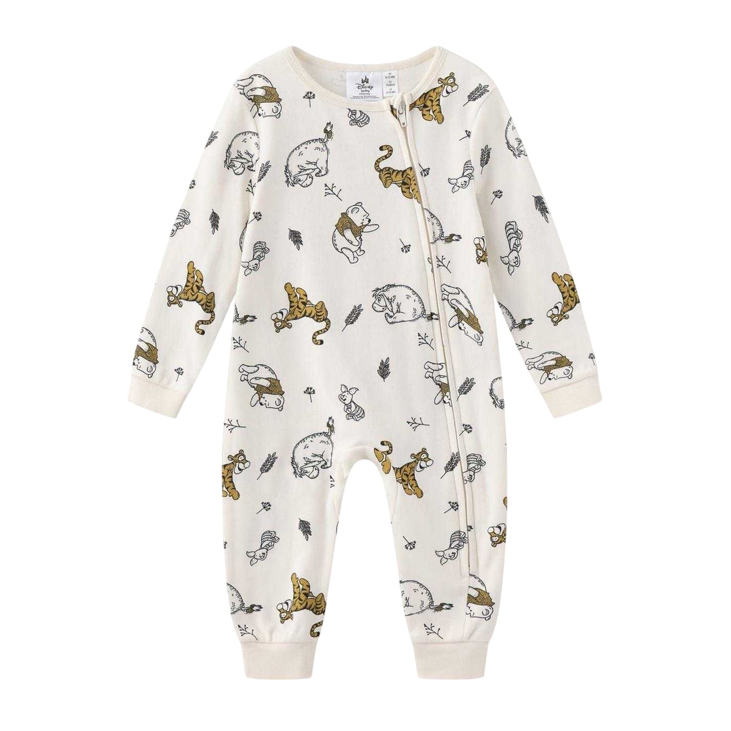 White - Side - Winnie the Pooh Baby Romper Set (Pack of 4)