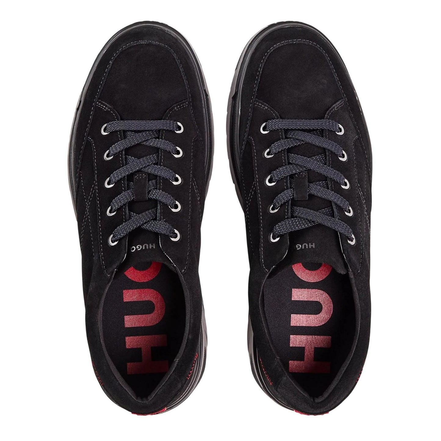 Black - Side - Hugo Mens Urian Trainers