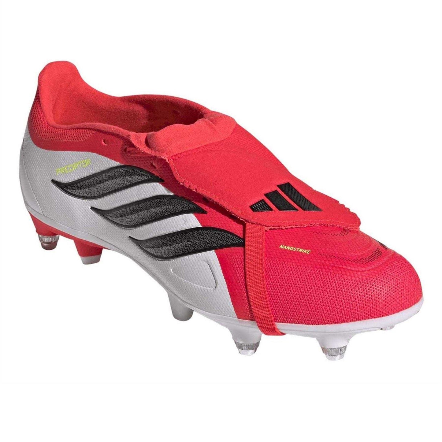 Lucid Red-Core Black - Close up - Adidas Mens Soft Ground Football Boots