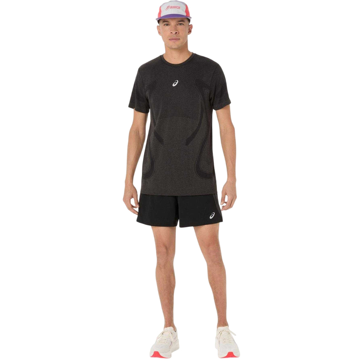 Black - Lifestyle - Asics Mens Seamless Short-Sleeved Running Top