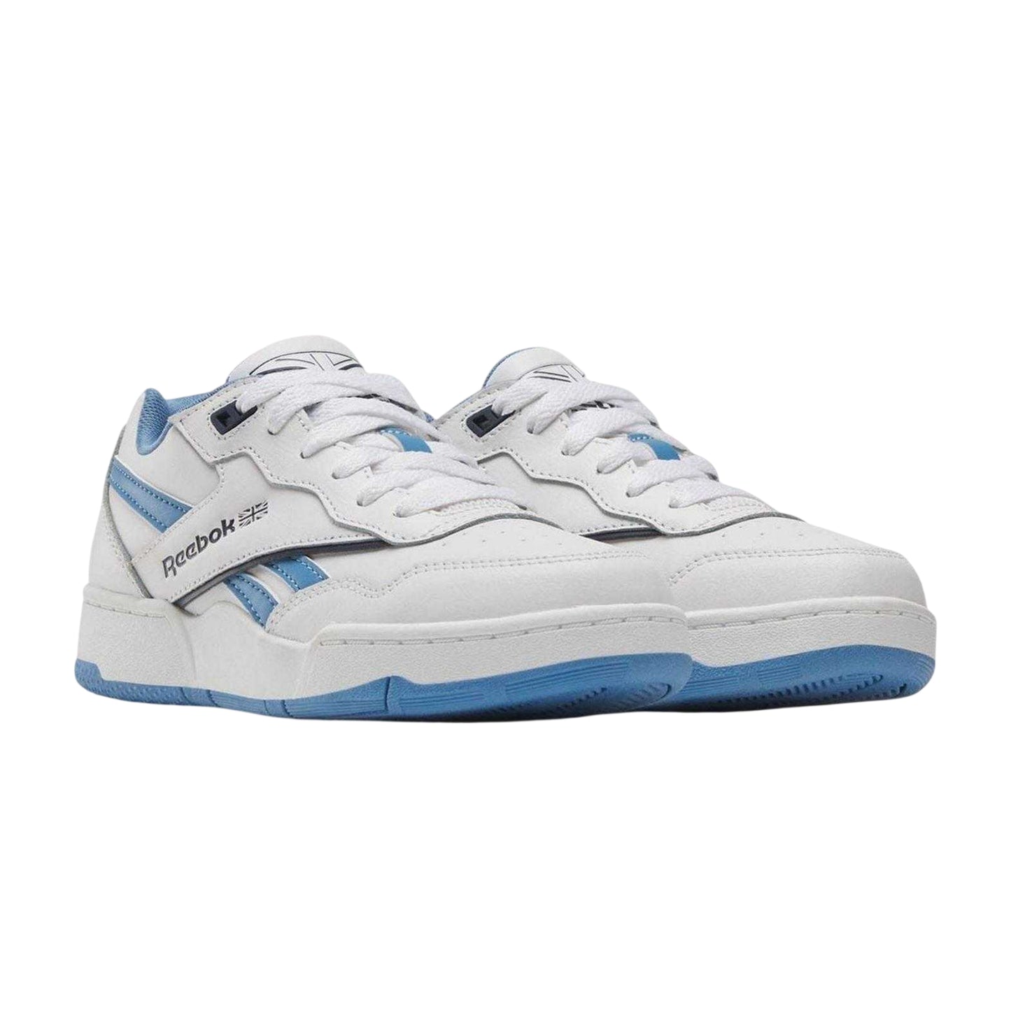 White-Blue - Pack Shot - Reebok Childrens-Kids 4000 II Barbie Leather Trainers