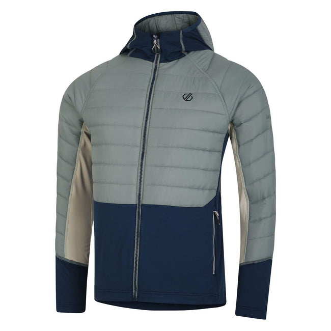 Green-Blue - Side - Dare 2B Mens Descending Hybrid Jacket