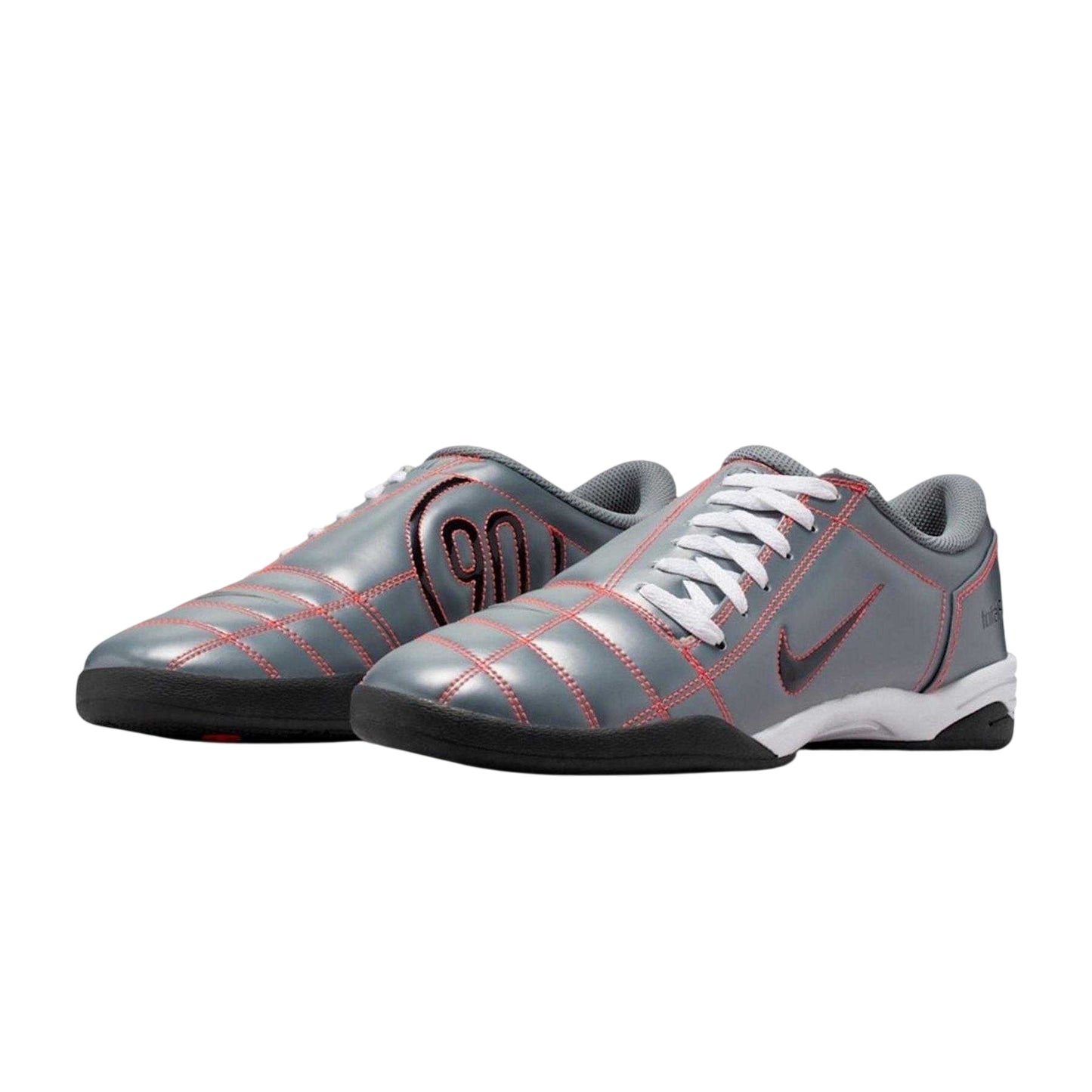 Smoke-Crimson - Pack Shot - Nike Mens Total 90 Quilted Trainers