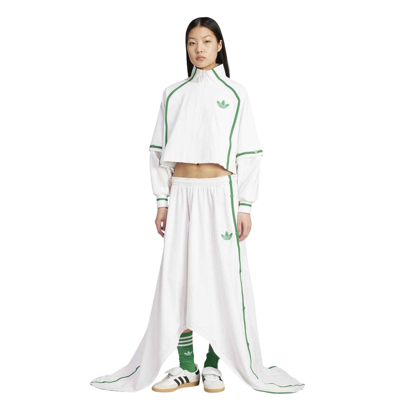 White - Pack Shot - Adidas Womens-Ladies High-Neck Tennis Jacket