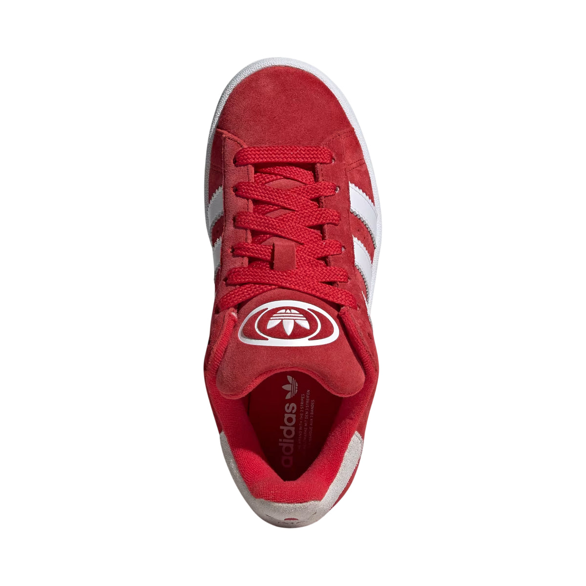 Red - Lifestyle - Adidas Childrens-Kids Campus 00s 3 Stripes Suede Shoes