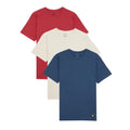 Navy-Light Pink-Red - Back - Lyle & Scott Unisex Adult Basic T-Shirt (Pack of 3)