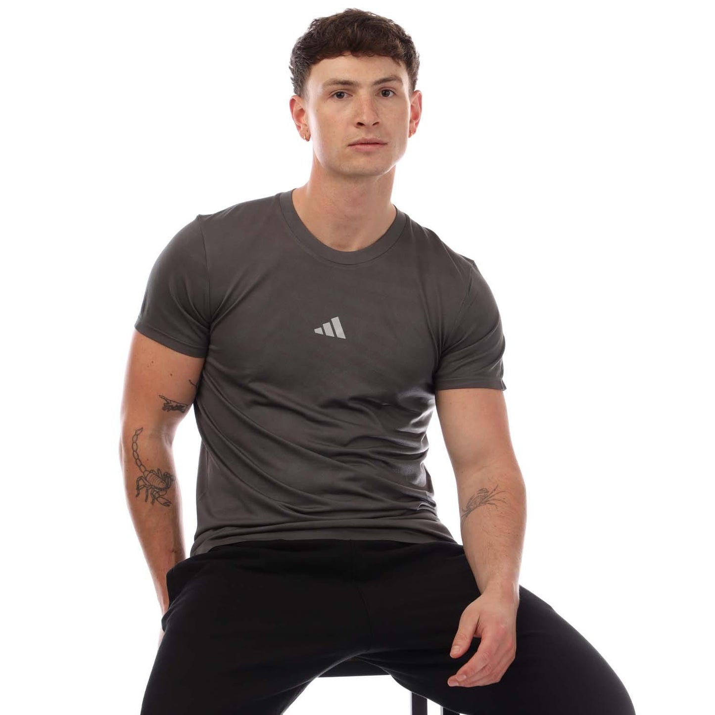 Grey - Lifestyle - Adidas Mens Gym+ Seamless T-Shirt