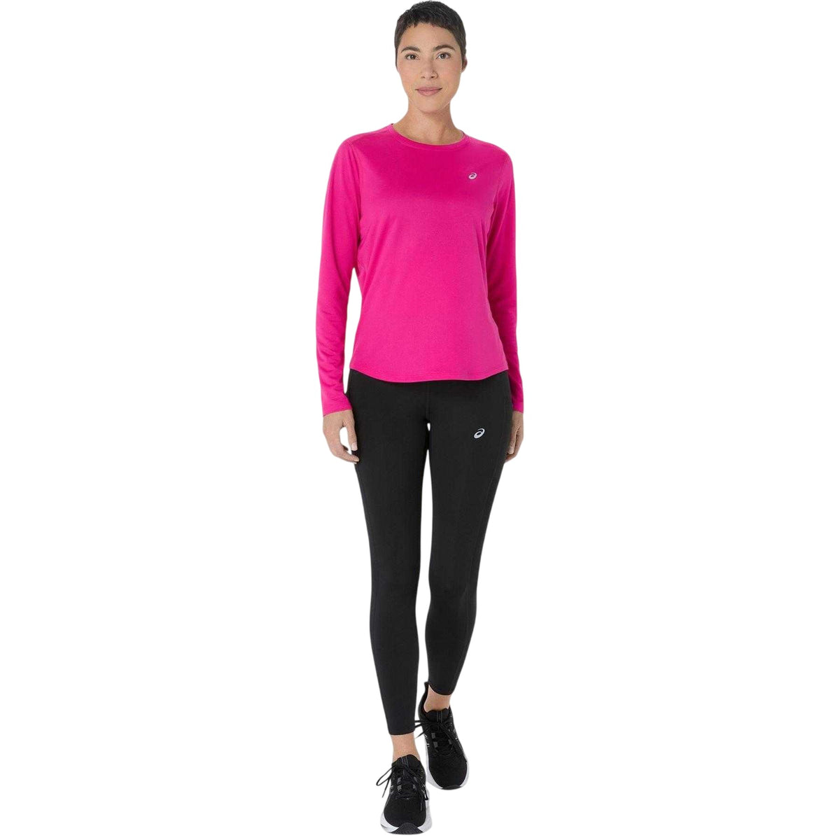 Black - Pack Shot - Asics Womens-Ladies Core Running Leggings
