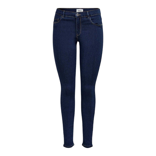 Dark Blue - Front - Only Womens-Ladies Skinny Jeans