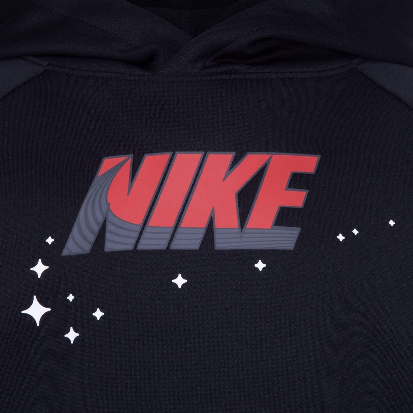 Black - Side - Nike Childrens-Kids Dri-FIT Hoodie