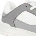 Grey-White - Side - Crosshatch Mens Crepstar Trainers