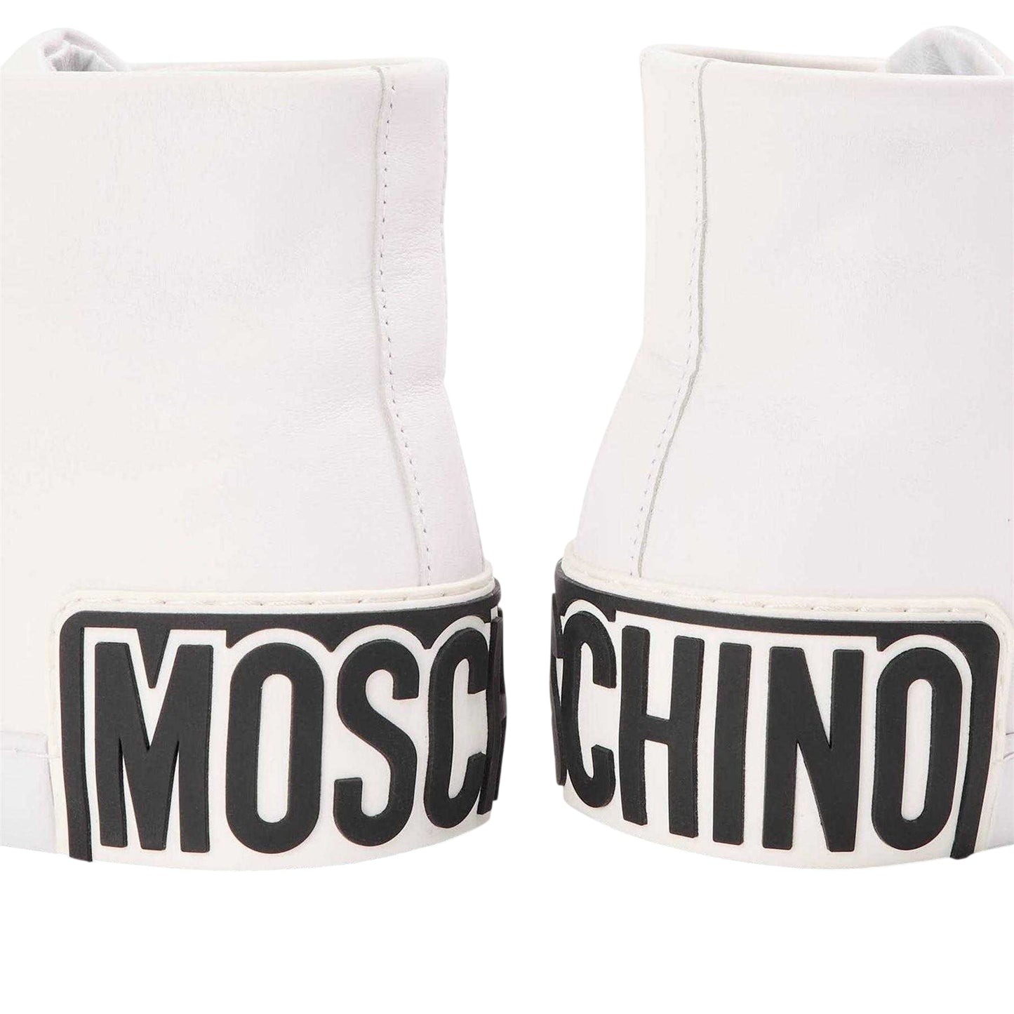 White - Lifestyle - Moschino Mens Court Trainers