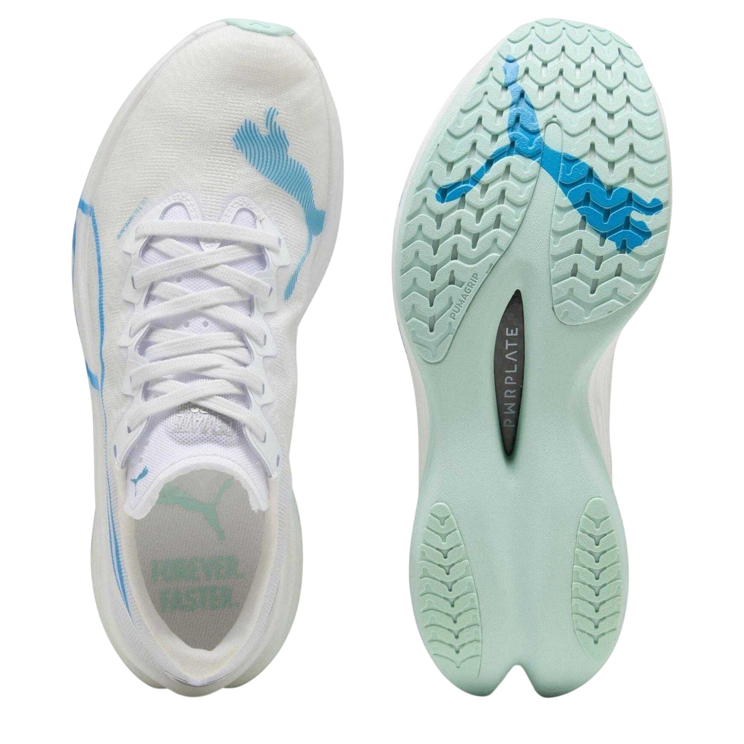 White - Pack Shot - Puma Womens-Ladies Deviate Nitro Elite 3 Running Shoes