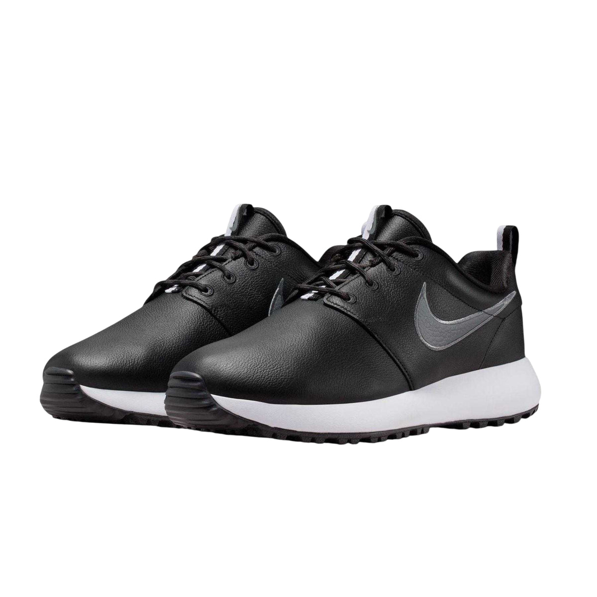 Black-Smoke Grey - Pack Shot - Nike Mens Roshe Spikeless Golf Shoes