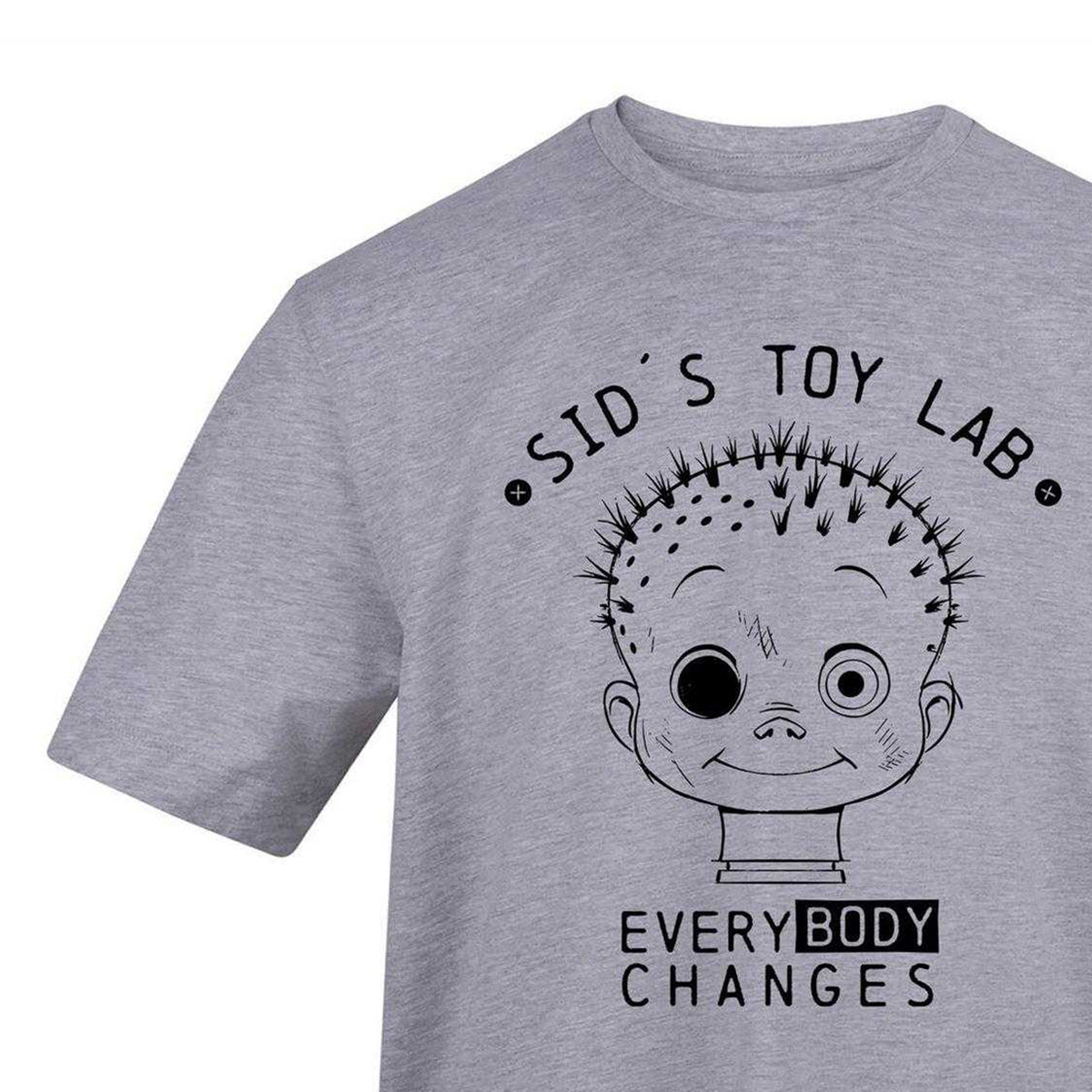 White - Side - Toy Story Unisex Adult Sid´s Toy Lab Graphic Print T-Shirt