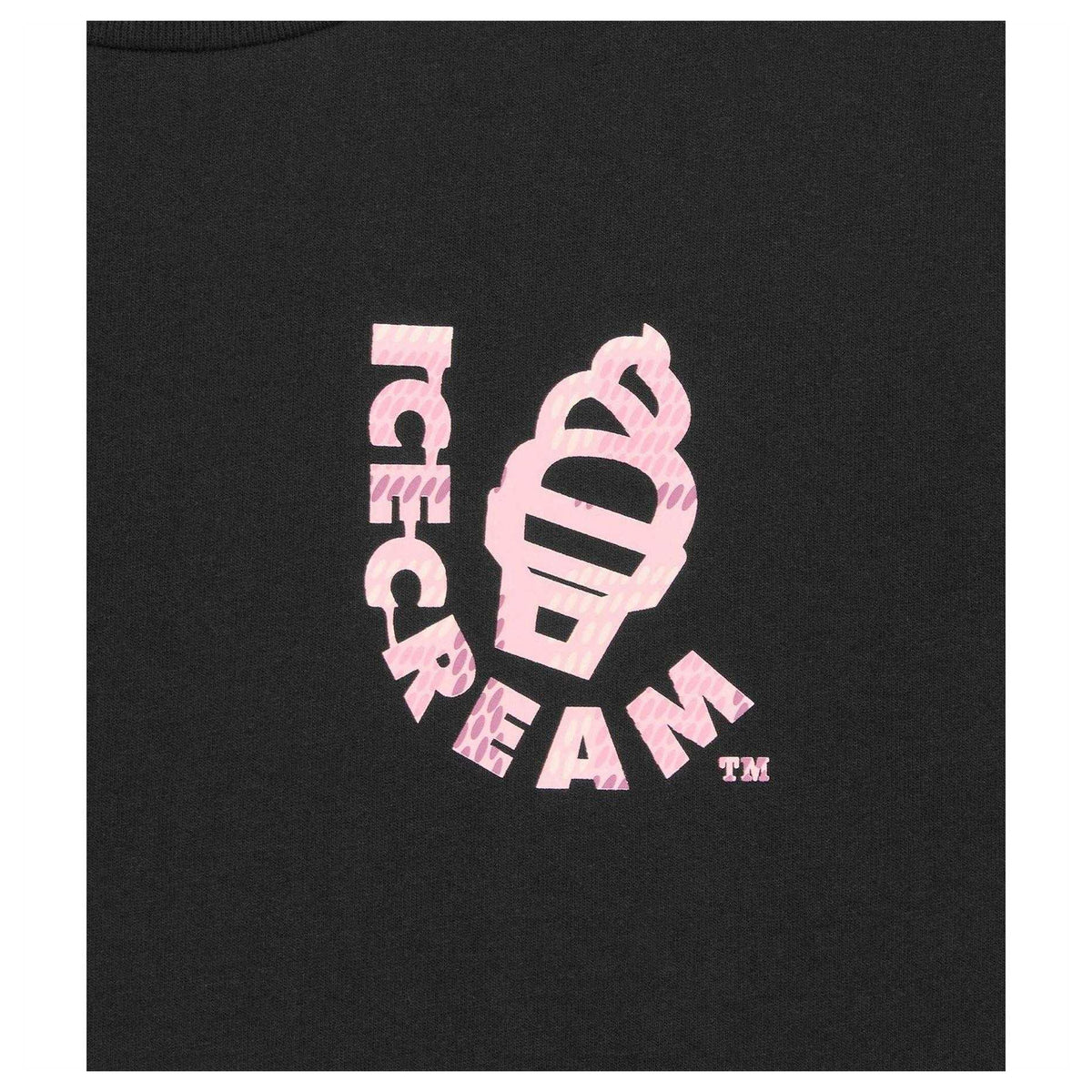 Black - Side - ICECREAM Mens Cone Regular T-Shirt
