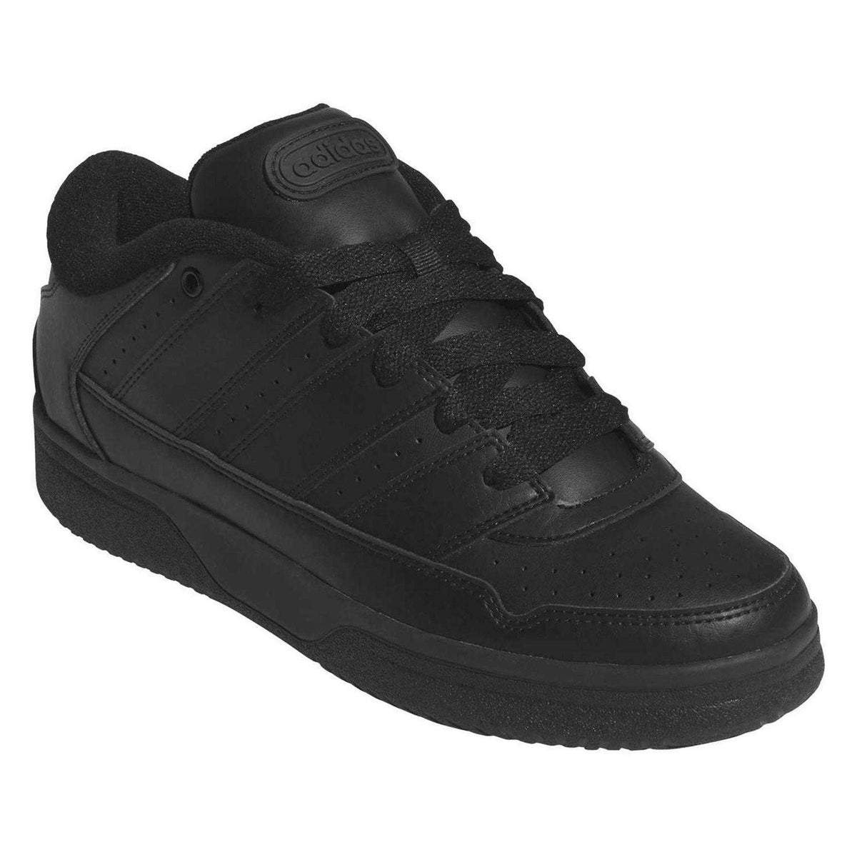 Core Black - Pack Shot - Adidas Mens Break Start Leather Trainers