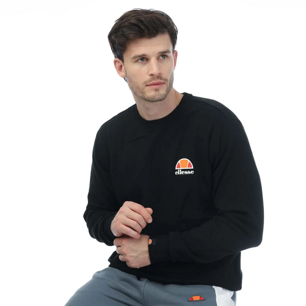 Black - Lifestyle - Ellesse Mens Diveria Sweatshirt