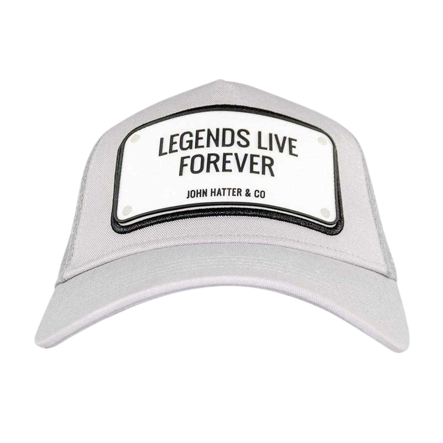 Grey - Side - John Hatter Mens Trucker Cap