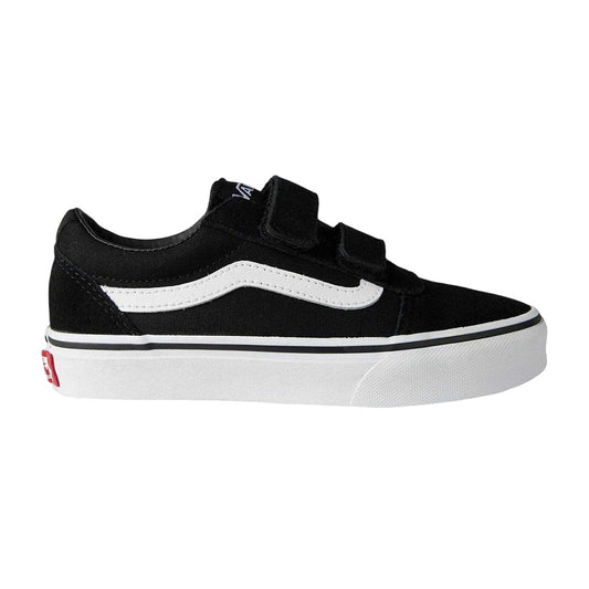Black - Front - Vans Childrens-Kids Ward Suede Low Trainers