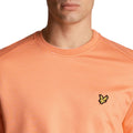 Coral - Side - Lyle & Scott Mens Fly Fleece Crew Neck Sweatshirt