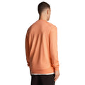 Coral - Back - Lyle & Scott Mens Fly Fleece Crew Neck Sweatshirt