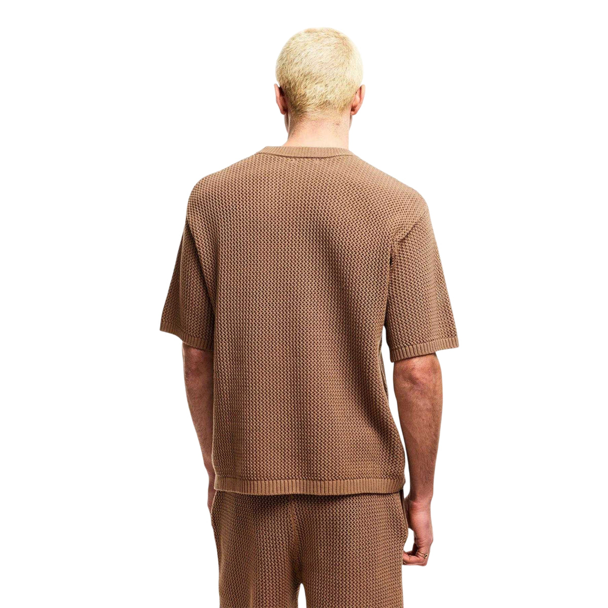Mocha - Lifestyle - Belier Mens Logo Knitted T-Shirt