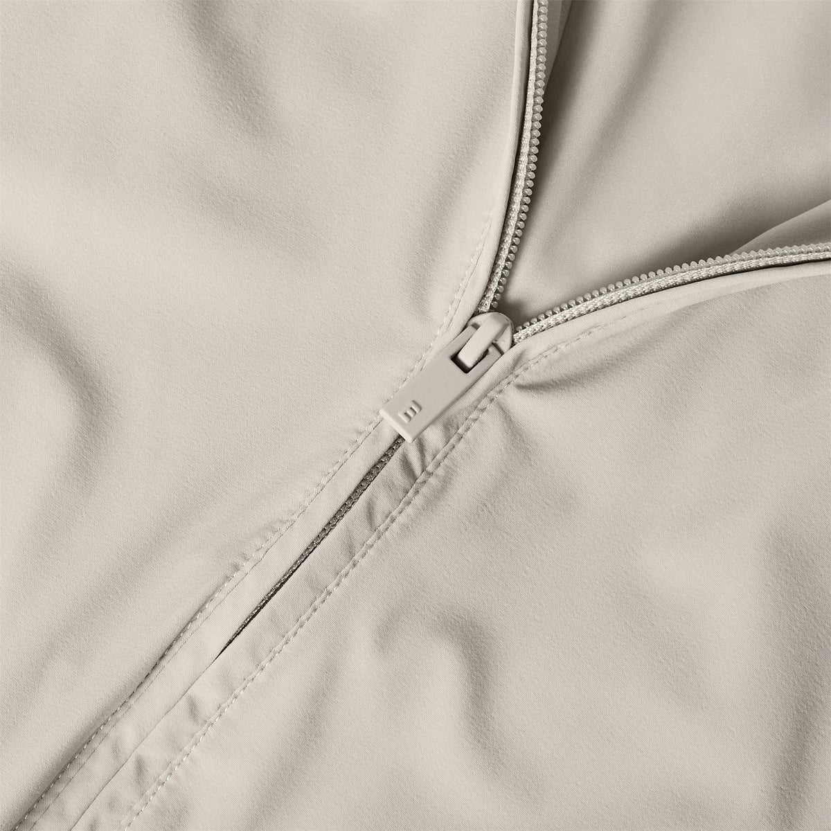 Seal Grey - Side - Fear Of God Essentials Womens-Ladies Full Zip Sleeveless Crop Top