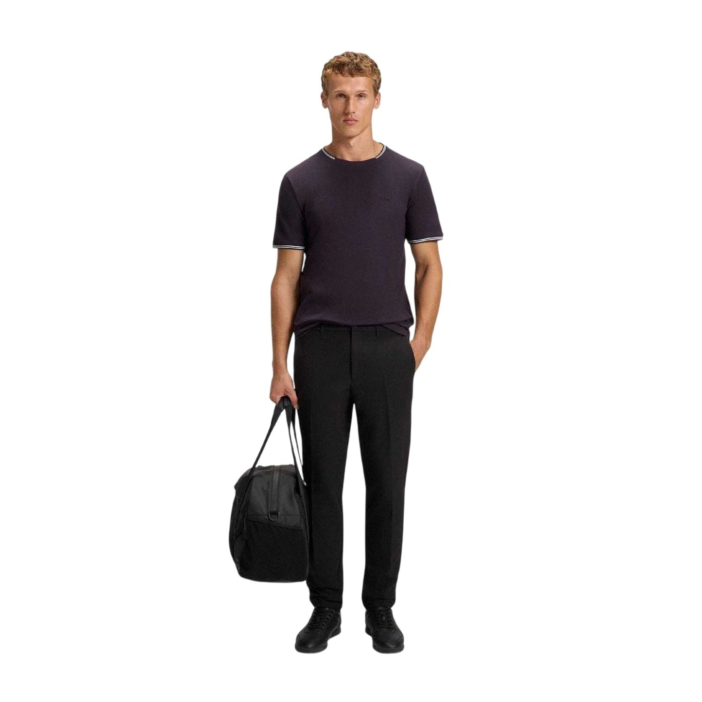 Purple - Pack Shot - Boss Mens Taul Short-Sleeved T-Shirt